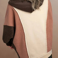 Color Block Long Sleeve Hoodie - NovelleShoppe