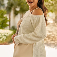 Leopard Color Block Long Sleeve T-Shirt - NovelleShoppe