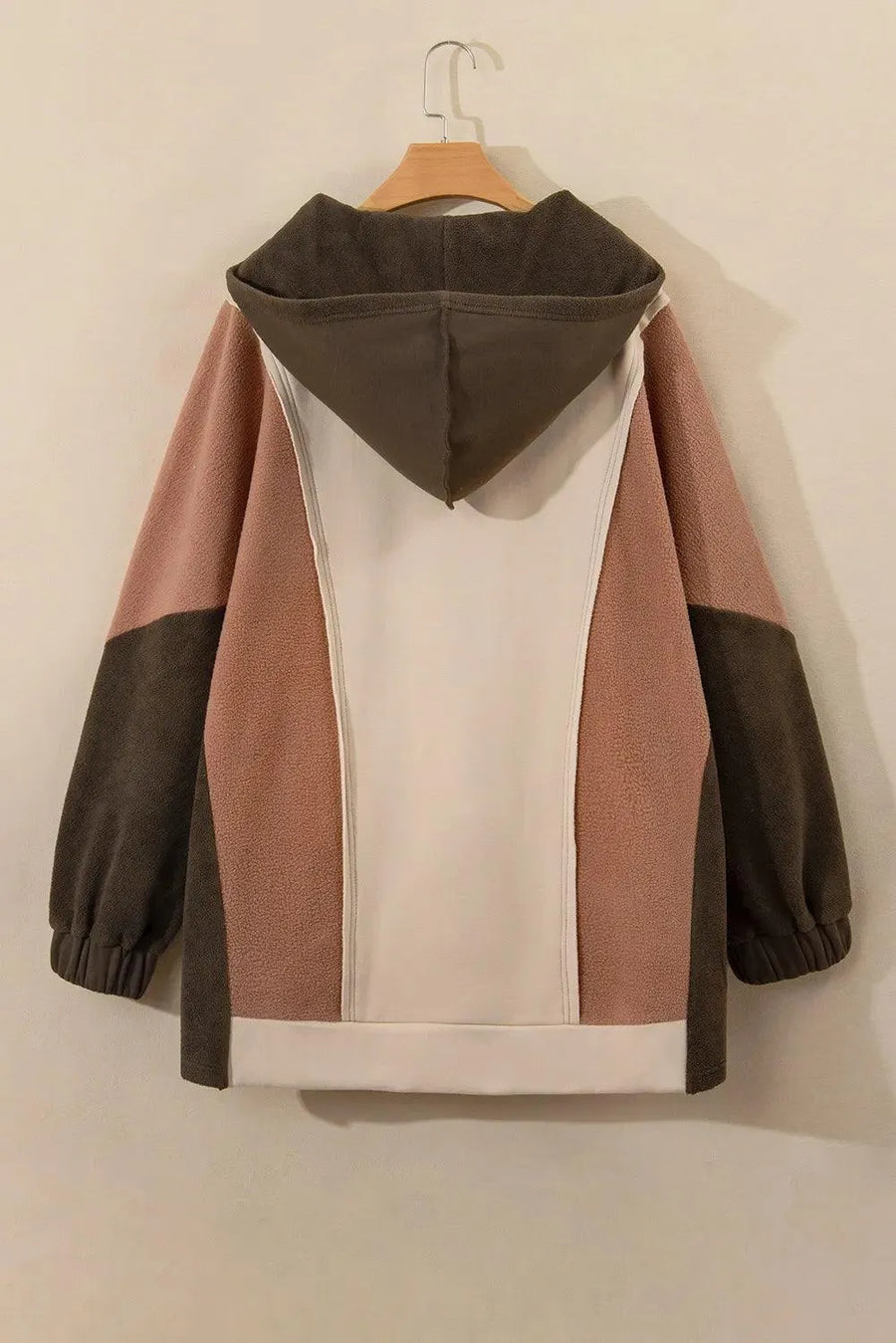 Color Block Long Sleeve Hoodie - NovelleShoppe