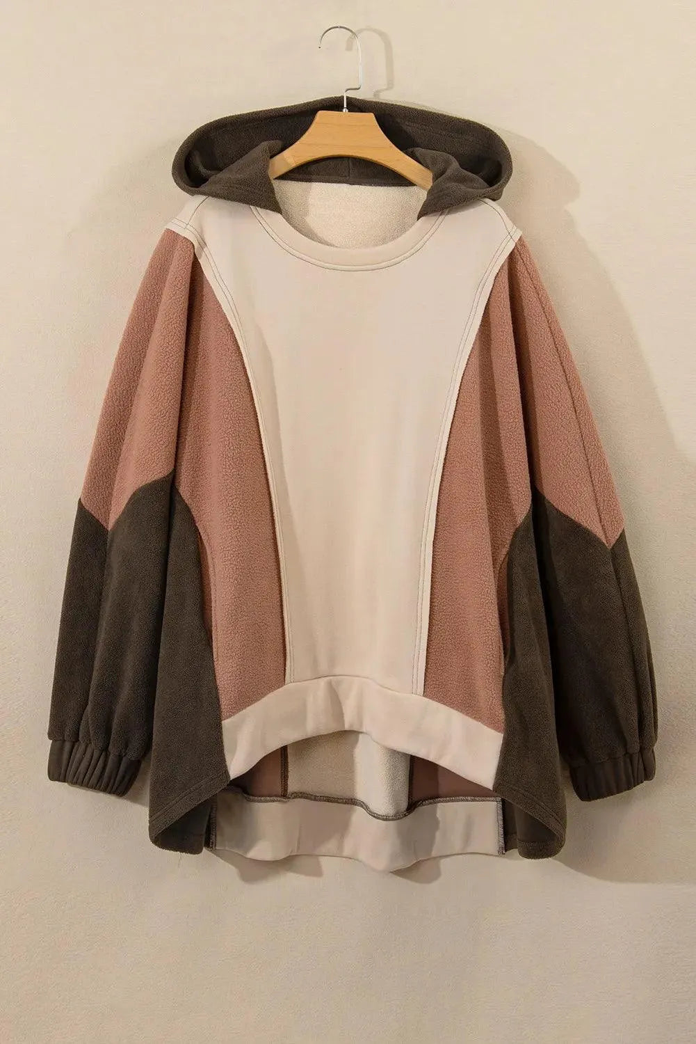 Color Block Long Sleeve Hoodie - NovelleShoppe